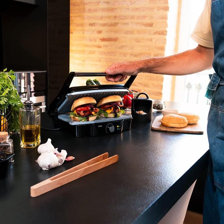 Image du produit Cecotec Grill électrique Rock'n Grill 1500 Stone Ceramic Mix&Grill (Noir/Gris)