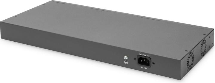 Immagine prodotto Digitus 16 Port Fast Ethernet PoE Switch, 19 Inch, Unmanaged, 2 Uplinks (16 Porti)