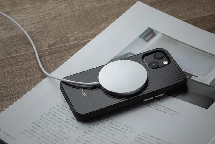 Immagine prodotto Moshi Arx Slim Hardshell Case (MagSafe) per iPhone 13 mini - Mirage Black (Apple iPhone 13 mini)