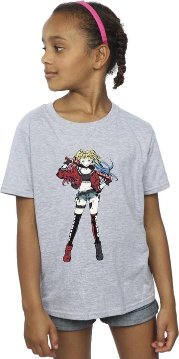 Immagine prodotto Maglietta in cotone da ragazza di Harley Quinn in posa eretta (152, 158)
