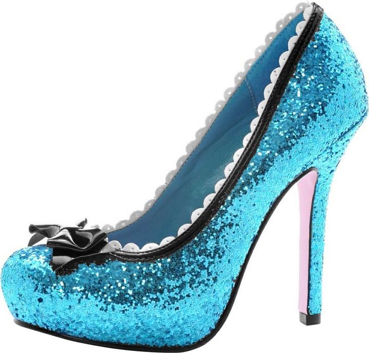 Actual product image Leg Avenue Glitzer High Heels blau