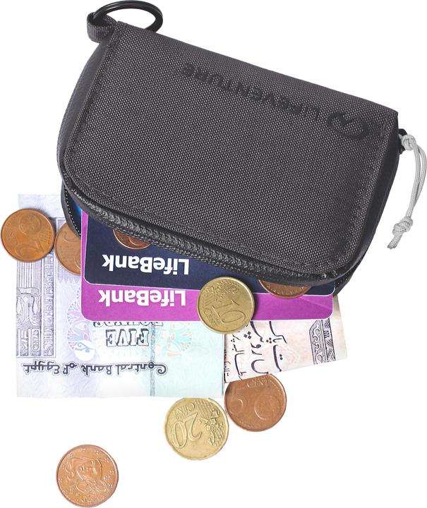 Produktbild Lifeventure RFiD Coin Wallet, Recycled, Grey