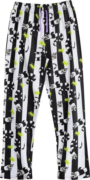 Actual product image Beetlejuice Mens Logo Short-Sleeved Long Pyjama Set (XXL)