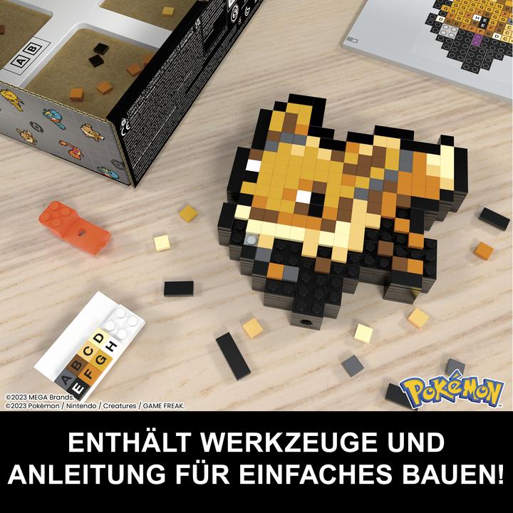 Actual product image MEGA Pokémon Evoli Pixel Art