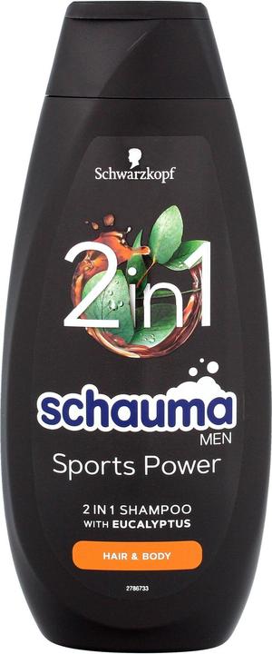 Produktbild Schwarzkopf Schauma - Sports Power Shampoo Strengthening Shampoo For Washing Hair And Body 400Ml (400 ml, Flüssiges Shampoo)