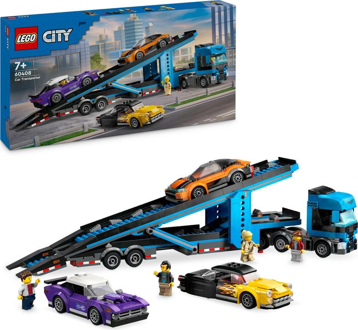 Produktbild LEGO Autotransporter mit Sportwagen (60408, LEGO City)