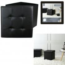 Produktbild Home Deco Factory koffer pouf faltbar pu schwarz