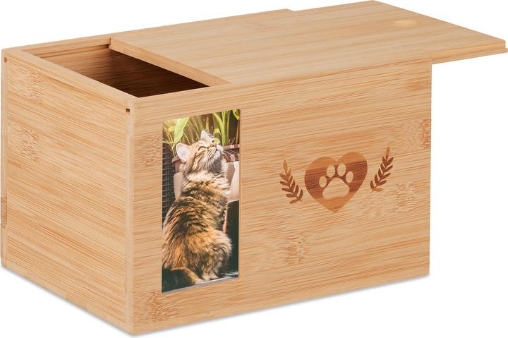 Actual product image Relaxdays Pet urn (19.5 x 14.5 x 14.5 cm, 3 l)