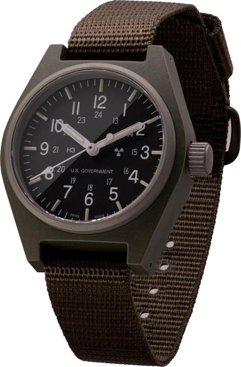 Actual product image Marathon General Purpose Quartz with Tritium (GPQ) (Analogue wristwatch, Swiss made, 34 mm)