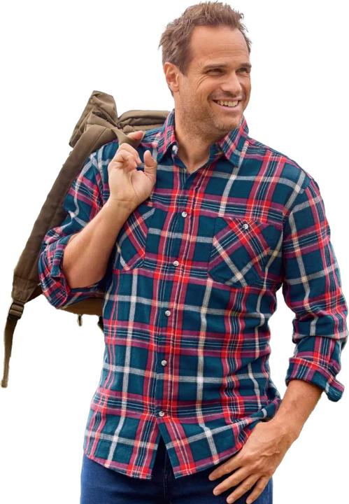 Actual product image Atlas For Men Mens Checked Flannel Shirt (3XL)