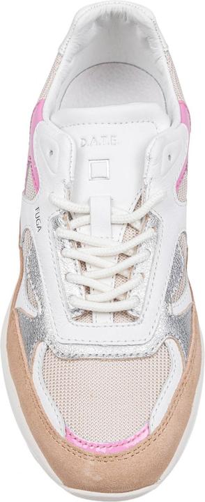 Produktbild D.a.t.e. D.a.t.e fuga sport sneakers in leather and fabric color ivory/pink (40)