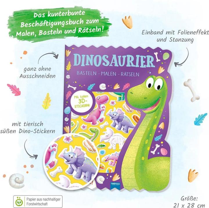 Actual product image Activity book Colouring book Craft book Dinosaurs