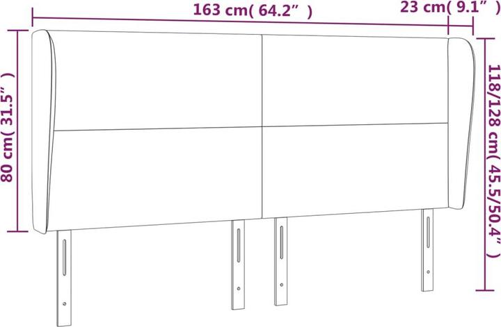 Actual product image VidaXL Chandler (163 x 23 x 128 cm)