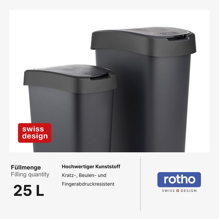 Image du produit Rotho 2er-Set Swingeimer 25 l SALSA (25 l)