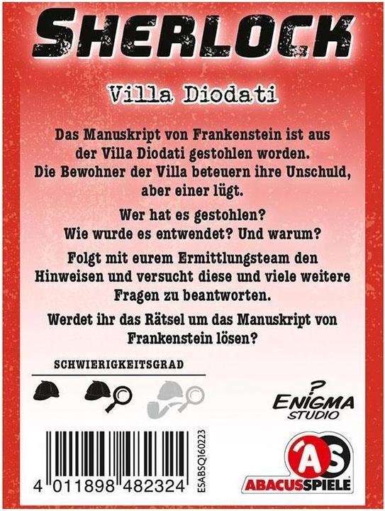 Actual product image Abacus Sherlock - Villa Diodati (German)