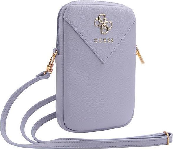 Actual product image Guess PU Grained 4G Metal Logo Wallet - purple