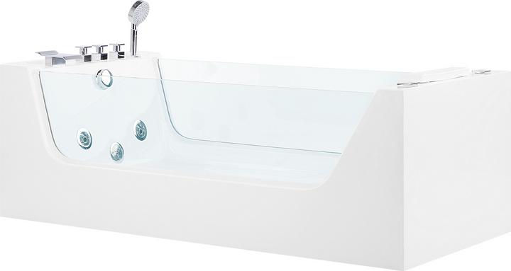 Produktbild Beliani Whirlpool Badewanne weiss freistehend rechteckig 170 x 80 cm OYON (80 cm, 170 cm)
