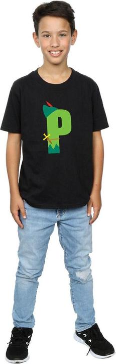 Immagine prodotto Disney Alphabet P Is For Peter Pan Maglietta Ragazzi (140, 146)