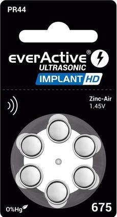 Actual product image Everactive Ultrasonic Implant HD 675 - Hearing aid batteries (6 pcs., 675)