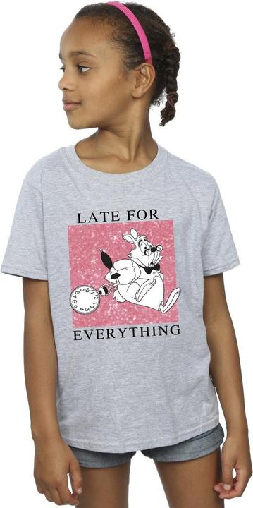 Image du produit Disney T-shirt en coton pour filles Alice au pays des merveilles - Lapin blanc (116)