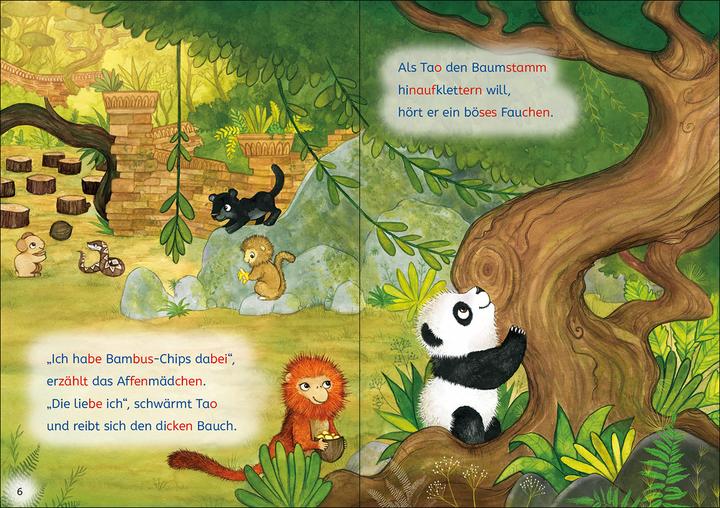 Actual product image Leselöwen Lesetraining 1. Klasse - Ein Panda in der Dschungelschule (German, Katja Richert, Leonie Daub, Stefan Lohr, Kristin Labuch, Loewe first readers, 2022)