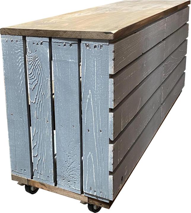 Image du produit Holz Zollhaus Étagère sur roulettes Vintage (100 x 50 x 30 cm)