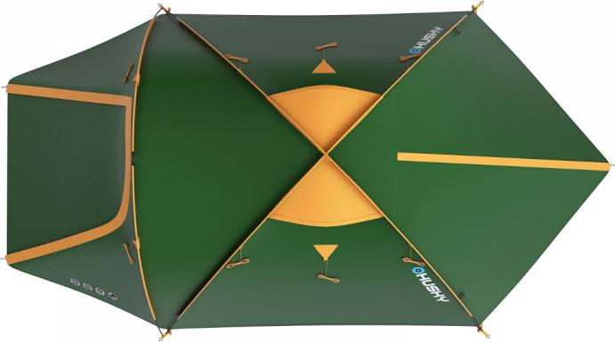 Actual product image Husky Bizon 3 Classic Klassieke Tent - Groen - 3 Persoons (Tunnel tent, 5.24 kg, 3 persons)
