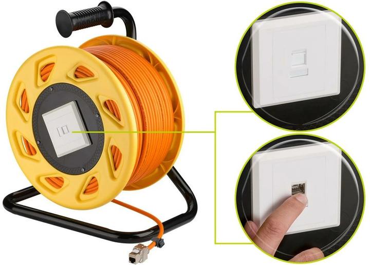 Immagine prodotto Goobay Tamburo mobile per cavi (S/FTP, CAT7a, 50 m)