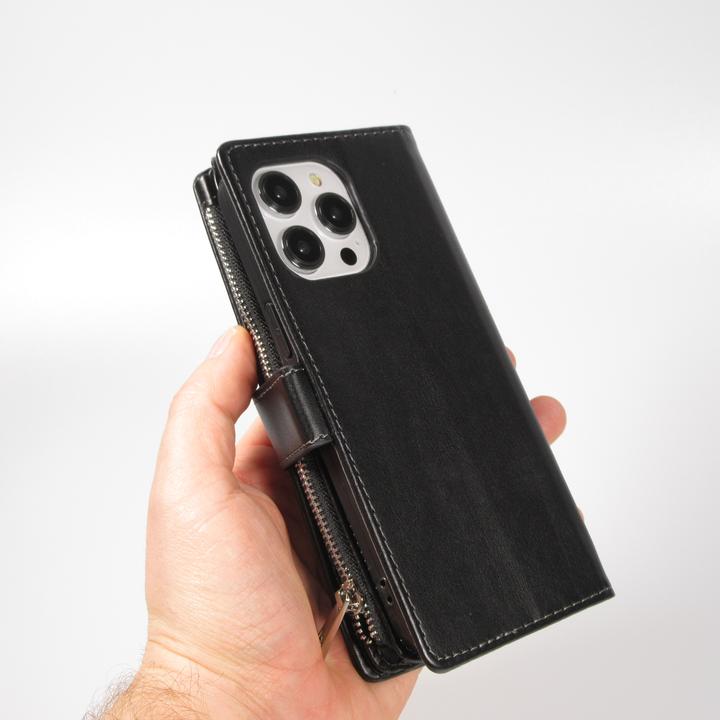 Actual product image PhoneLook Sleeve Wallet Case Luxurious and Sophisticated with Magnetic Closure & Coin and Card Compartment (Apple iPhone 15 Pro Max)