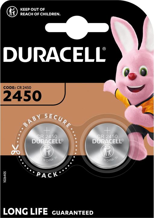 Produktbild Duracell Lithium Batterie (2 Stk., CR2450, 620 mAh)