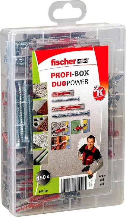 Fischer Meister-Box DUOPOWER avec vis 50x6/.5x40 30x8/5x60 (160 pcs)