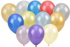 Actual product image Arpex Metallisierte Luftballons 30 cm 100 Stk
