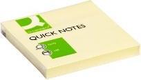 Image du produit Q-Connect Notesblok med lim 100 ark gul papir L76xB76xH10mm,12 pc/pk (12 pcs)