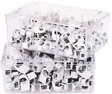 Heidemann Nail clip, white 7-12 mm, nail length 35mm a 100 pcs.