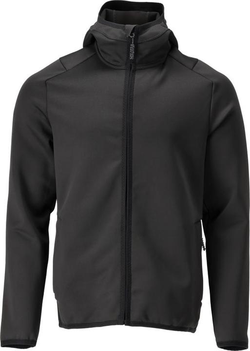 Mascot Micro fleece jacket w. hood Customised 22586 black size 3XL (3XL)