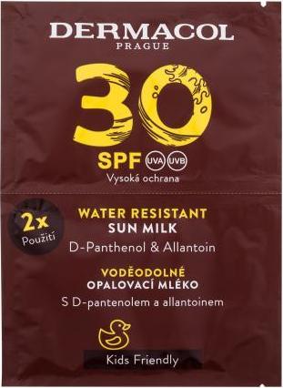 Immagine prodotto Dermacol Latte solare resistente all'acqua SPF 30 (Latte solare resistente all'acqua) 2 x 15 ml (Latte solare, SPF 30, 30 ml)