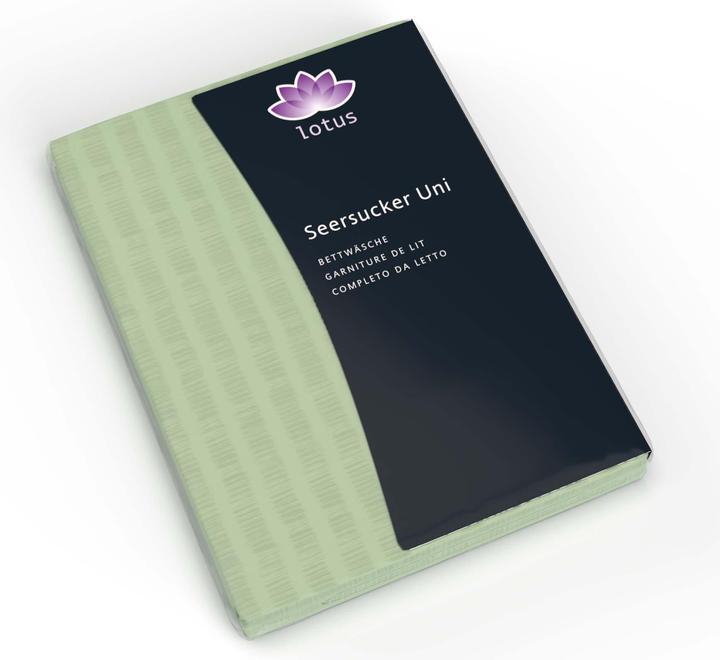 Actual product image Lotus Bettwaren Bettwäsche Satin Seersucker uni (Pillowcase, 40 x 40 cm)