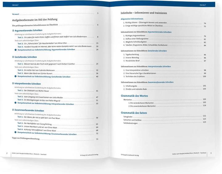 Immagine prodotto Sicher zum Hauptschulabschluss Deutsch Saarland - Trainingsbuch (Tedesco, Aline Utter, 2020)