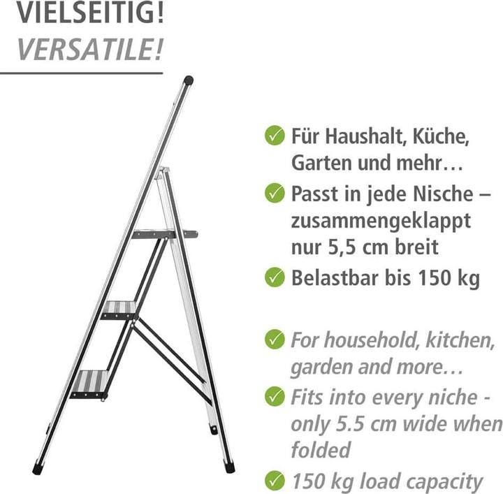 Produktbild Wenko Haushaltsleiter (Trittleiter, 44 cm)