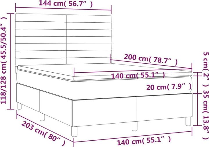 Actual product image VidaXL Arielle (140 x 200)
