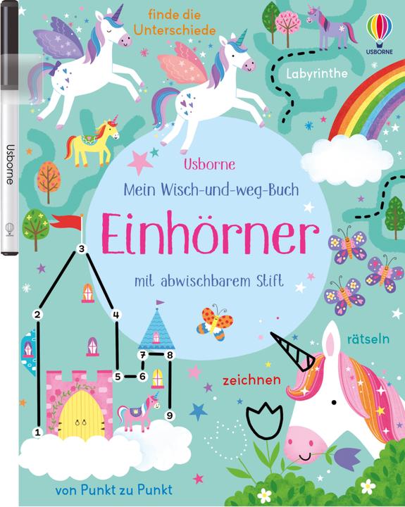 Image du produit Mein Wisch-und-weg-Buch: Einhörner (Allemand, Penny Bell, Kirsteen Robson, 2022)
