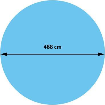 Image du produit Swisshandel24 Couverture de piscine Bâche thermique Couverture solaire, épaisseur : 400 µm - ronde 4,88m bleu