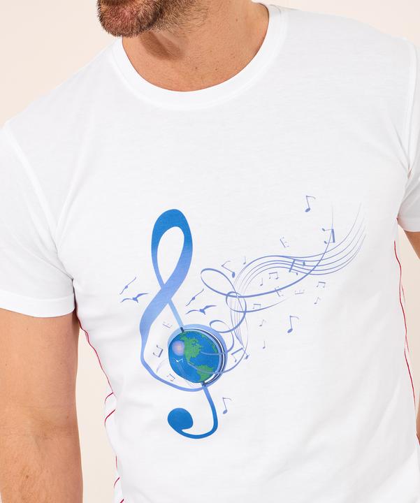 Actual product image Joe Browns Globe & Treble Clef Graphic T-Shirt (XXL)