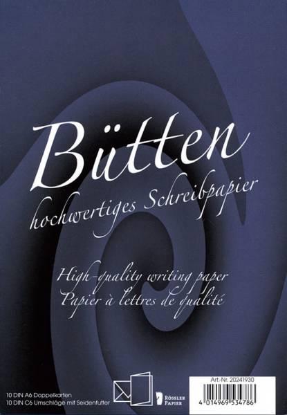 Produktbild Magni 20241930 - Bütten - Doppelkarten DIN A6, 10 Karten/ 10 Hüllen, weiss (A6, C6, 10 x)