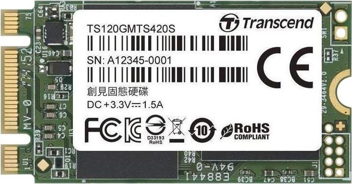 Actual product image Transcend Mts420s (120 GB, M.2 2242)
