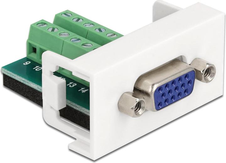 Immagine prodotto Delock Easy 45 modulo presa VGA a 16 pin morsettiera 22,5 x 45 mm (VGA, 4.30 cm)