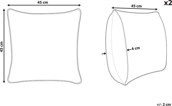 Actual product image Beliani Trachelium (45 x 45 cm)