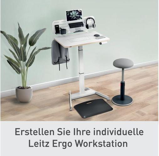 Image du produit Leitz Ergo Compact Workstation Bureau électrique à hauteur réglable (80 x 60 x 130 cm)