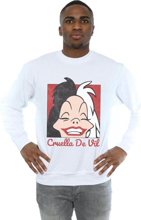 Produktbild Disney Cruella De Vil Cropped Head Sweatshirt (L)