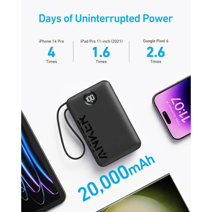 Actual product image Anker 335 PowerCore (20000 mAh, 22.50 W, 74 Wh)